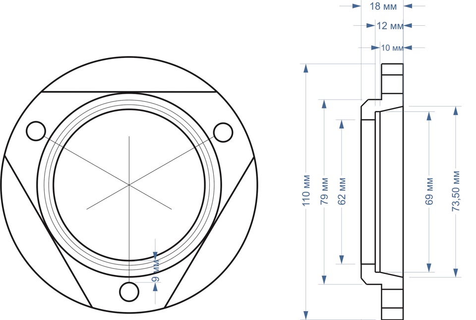 Фланец чертеж