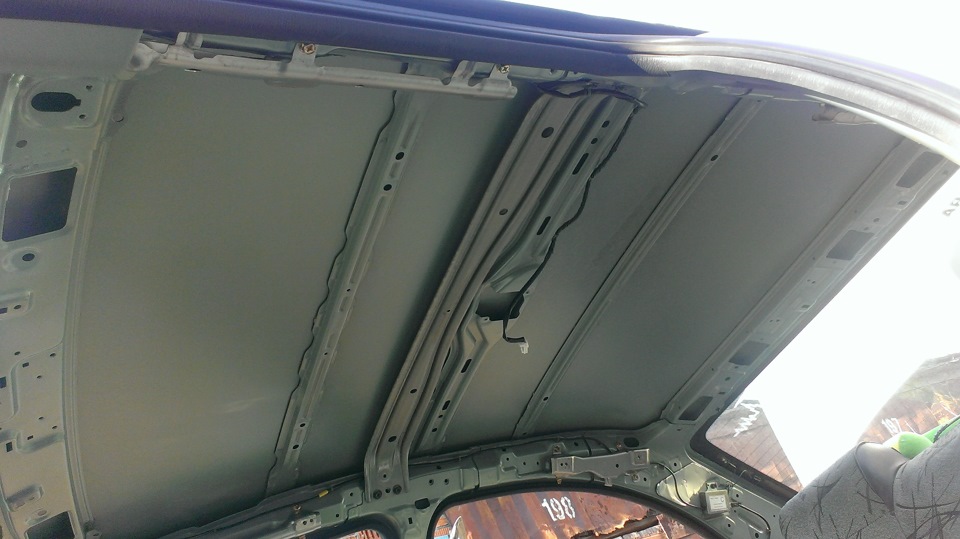 Как снять потолок ниссан альмера g15 Шумо-теплоизоляция потолка - Nissan Almera Classic (B10), 1,6 л, 2007 года автоз