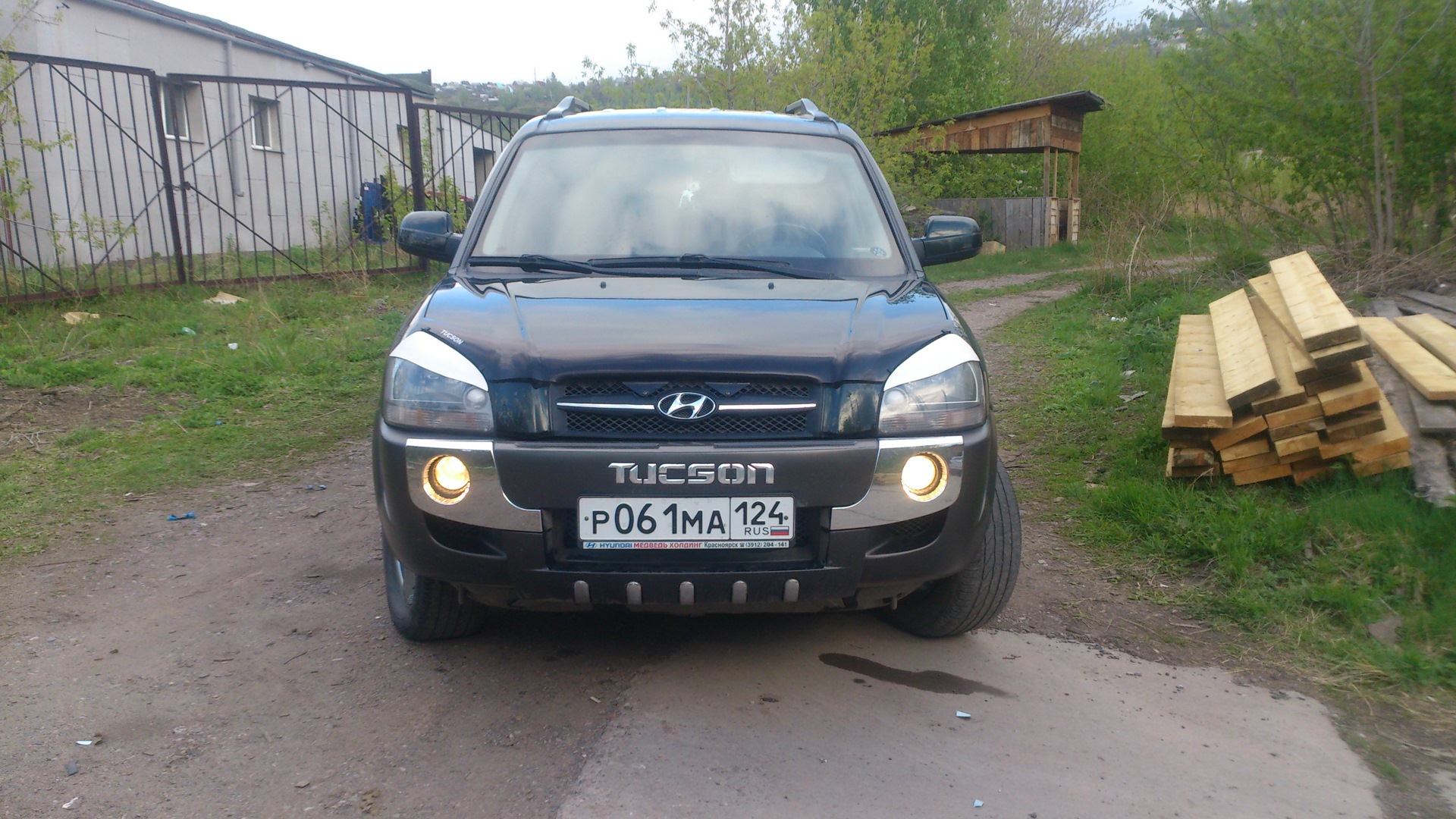 Hyundai Tucson (JM) 2.0 бензиновый 2005 | Тёмно зелёный перламутр на DRIVE2