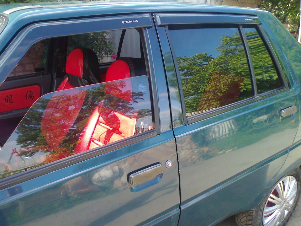 стойки в черный цвет — ЗАЗ 1103, 1,2 л, 2005 года | фотография | DRIVE2