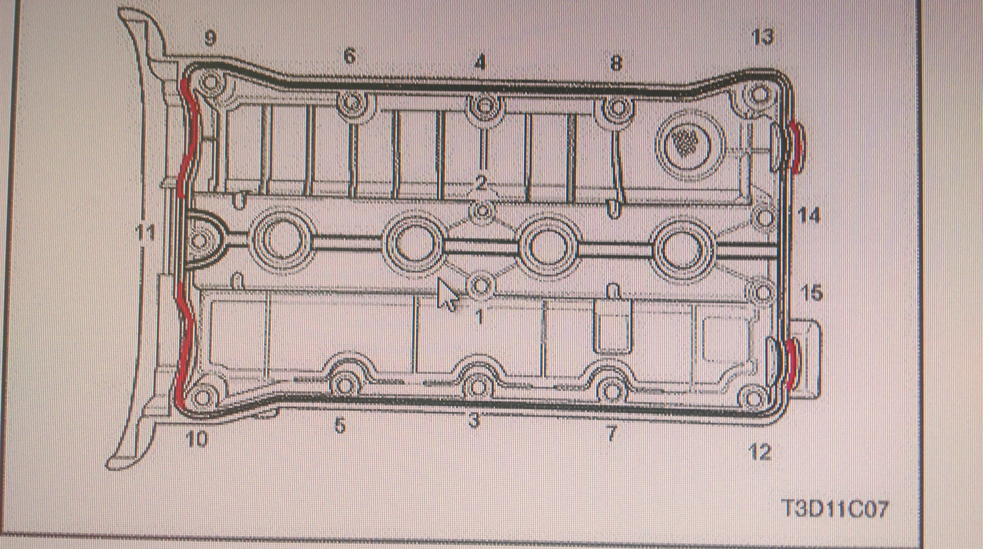Схема затяжки болтов клапанной крышки chevrolet lacetti