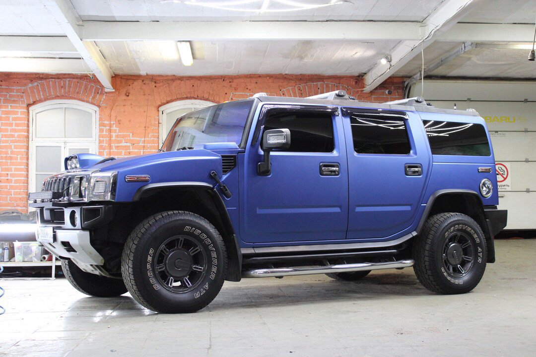 Hummer h2 Limousine синий