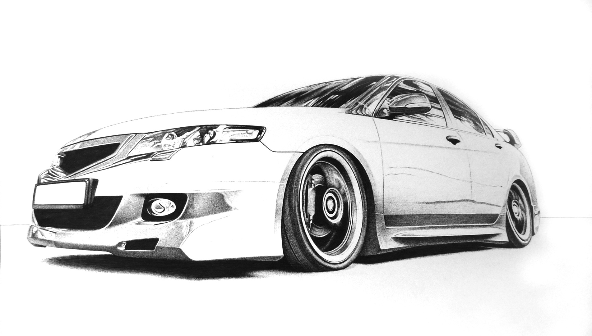 Honda Accord 7 Sketch