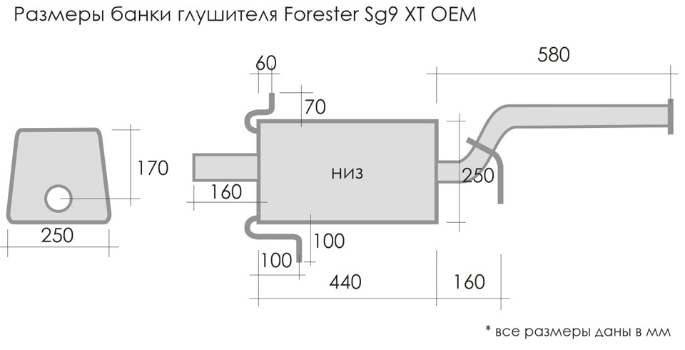 Выхлопная система чертеж