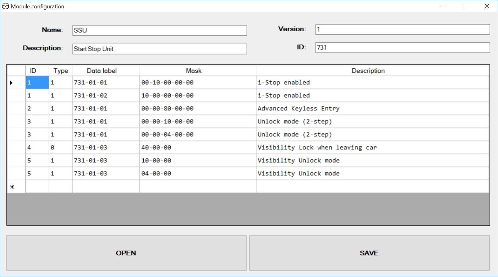 Configuration module. Конфигурация модуля RCM as built Mazda. RCM конфигурация модуля в формате as built Мазда. Конфигурация as built Mazda 3. Конфигурация модуля RCM Мазда 3.