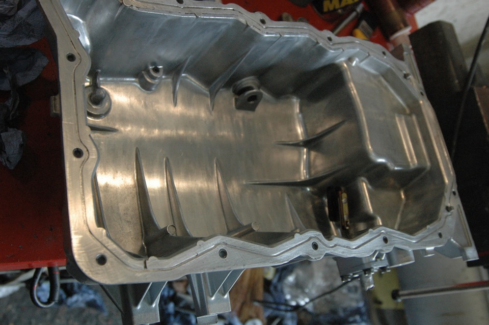 Протер/продул масляный поддон — Hyundai Santa Fe (2G)