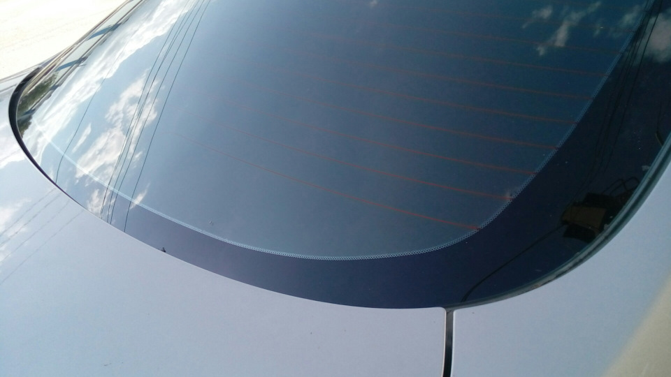 Переклейка заднего стекла — Nissan Almera V (G11/15), 1,6 л, 2014 года ...