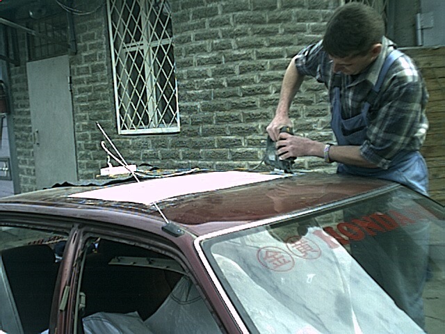 Врезка люка крыши. — Honda Civic (4G), 1,6 л, 1988 года | кузовной ...