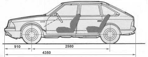 Москвич 2141 чертеж