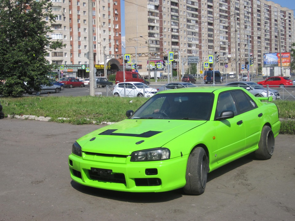 Nissan Skyline r34 Р·РµР»РµРЅС‹Р№