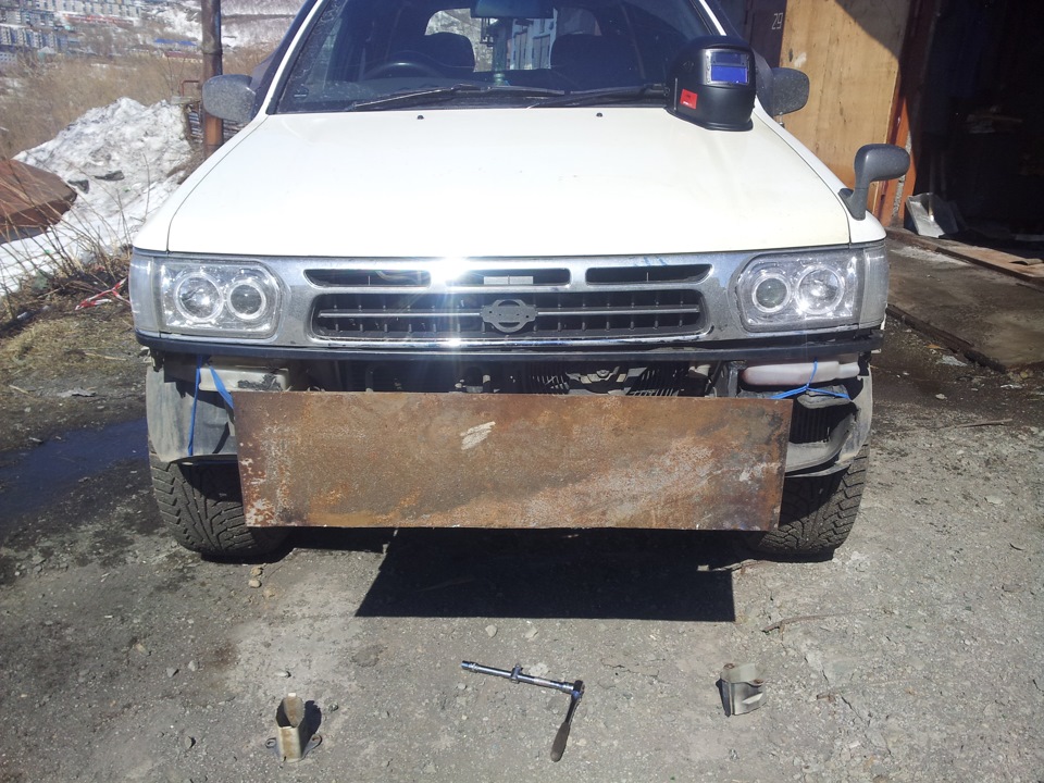 железный бампер — Nissan Terrano R50, 3,2 л, 1997 года | своими руками ...