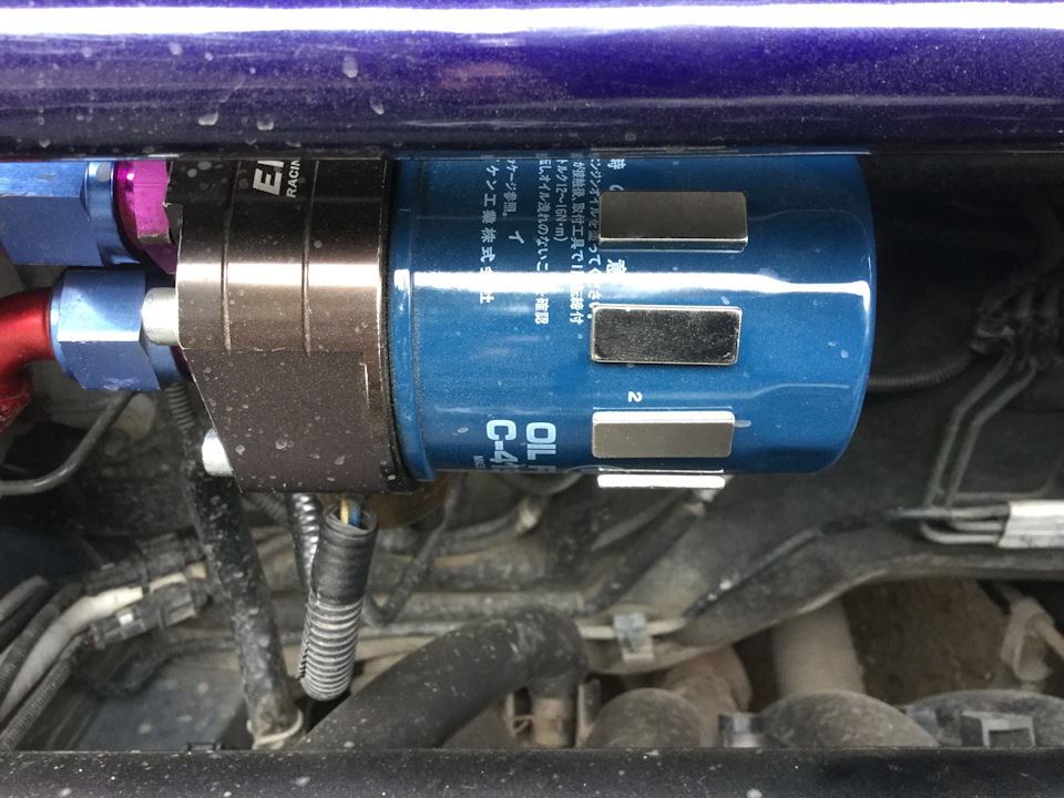 RAV4 (III) ACA-31W Эксперимент с неодимовыми магнитами на масляном ...