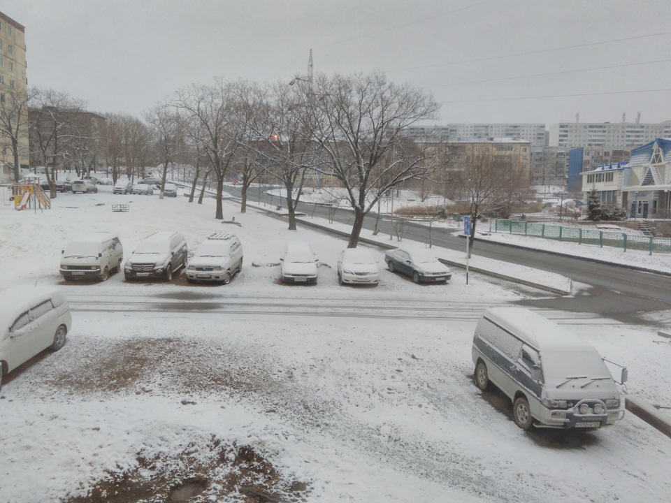 Последний снег в апреле. — Toyota Corona (T190), 2 л, 1994 года ...