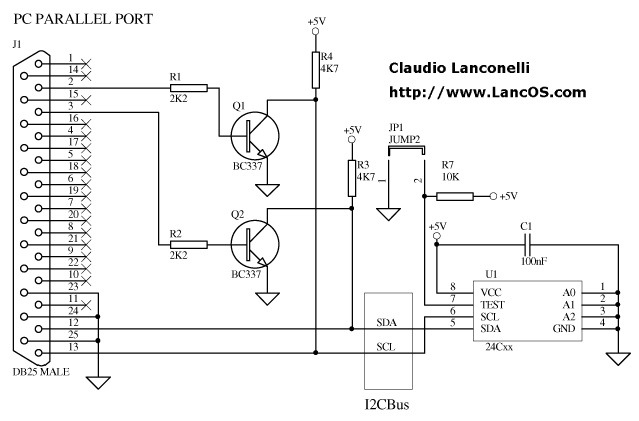 Eeprom схема подключения