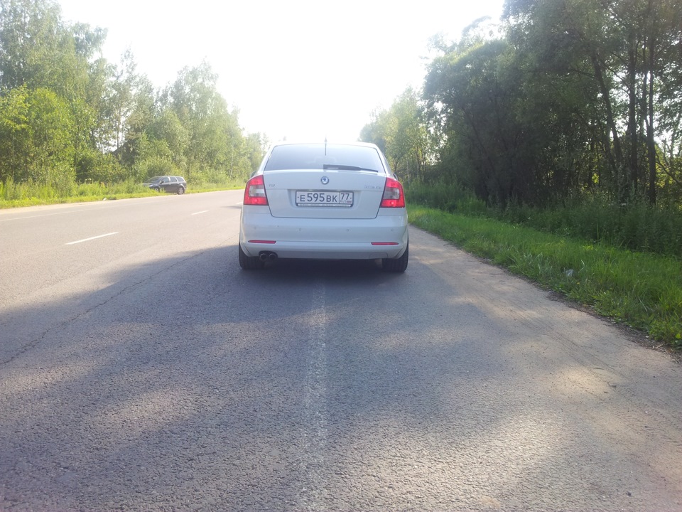 Задний бампер А5 Sport =) — Skoda Octavia A5 Mk2, 1,8 л, 2013 года ...