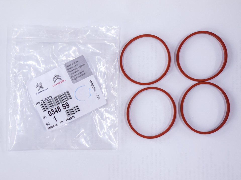 комплект прокладок впускного коллектора 0348 s9 — Citroen DS3. Запчасти на фото: 0348S9