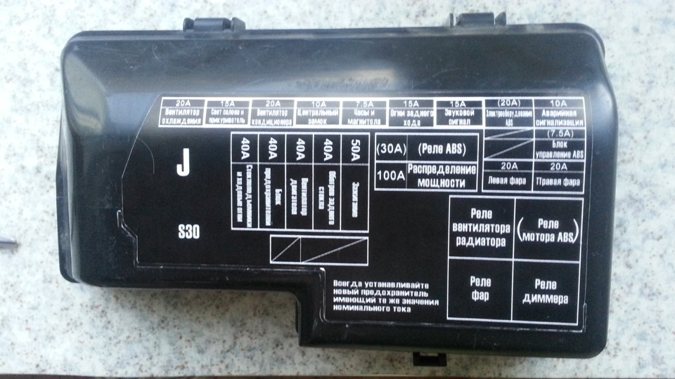 Схема предохранителей хонда прелюд 4