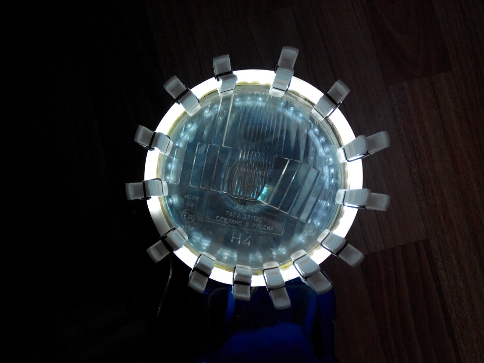 Самодельные ангельские глазки на фару bmw e34 — Lada 2106, 1,5 л, 1989 ...