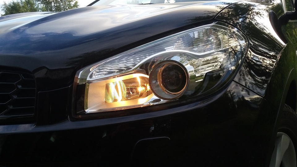 Дальний вполнакала в качестве ДХО — Nissan Qashqai (1G), 1,6 л, 2012 ...