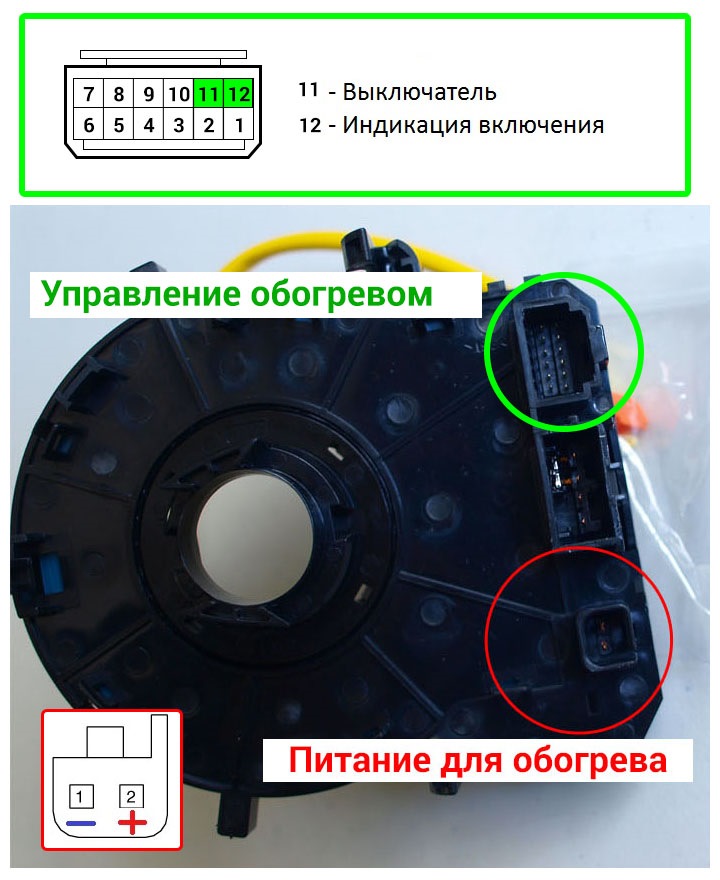 Схема подогрева руля солярис 2