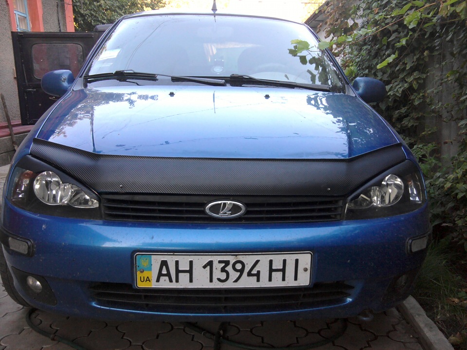 мини тюнинг мухи и рисниц и заднего козырька под карбон — Lada Калина ...