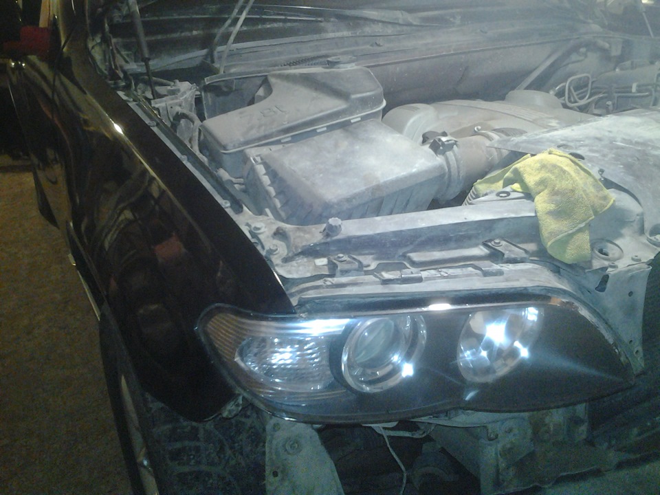 туманки и сеточки в бампер, пневмоподушка задняя и лампочки в ...