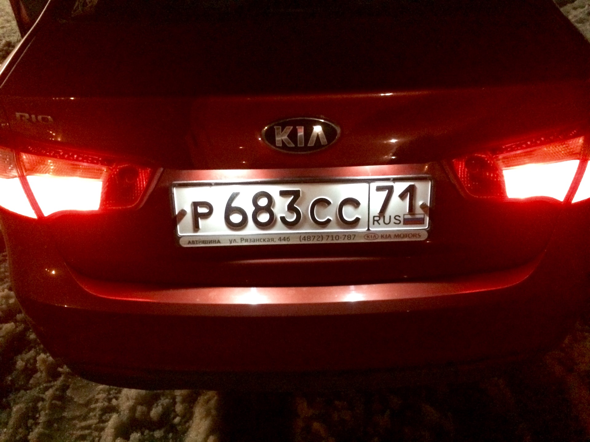 обLEDнился 2! — KIA Rio (3G), 1,6 л, 2013 года | аксессуары | DRIVE2