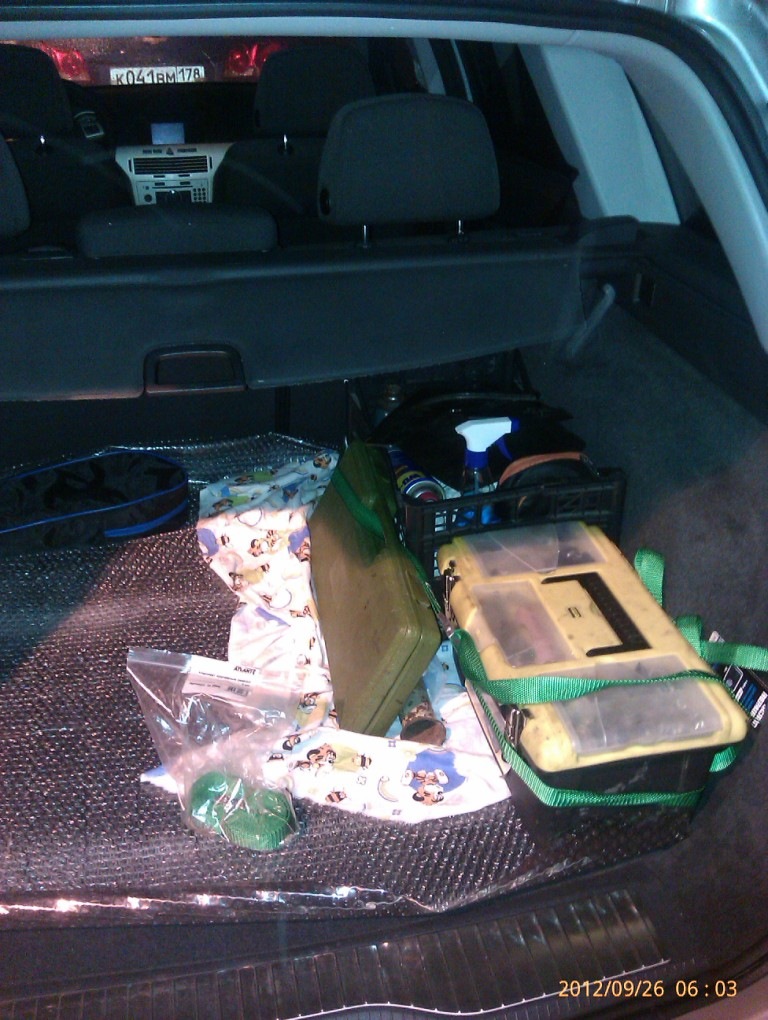 крепеж груза в багажник — Opel Astra H, 1,3 л, 2008 года | аксессуары ...