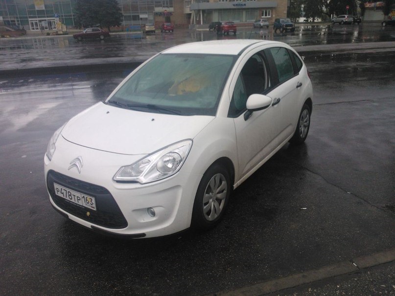 Тольятти, речник, дождь. — Citroen C3 (2G), 1,4 л, 2010 года ...