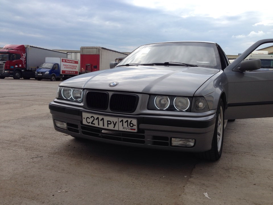 Установил ангельские глазки — BMW 3 series (E36), 1,8 л, 1992 года ...