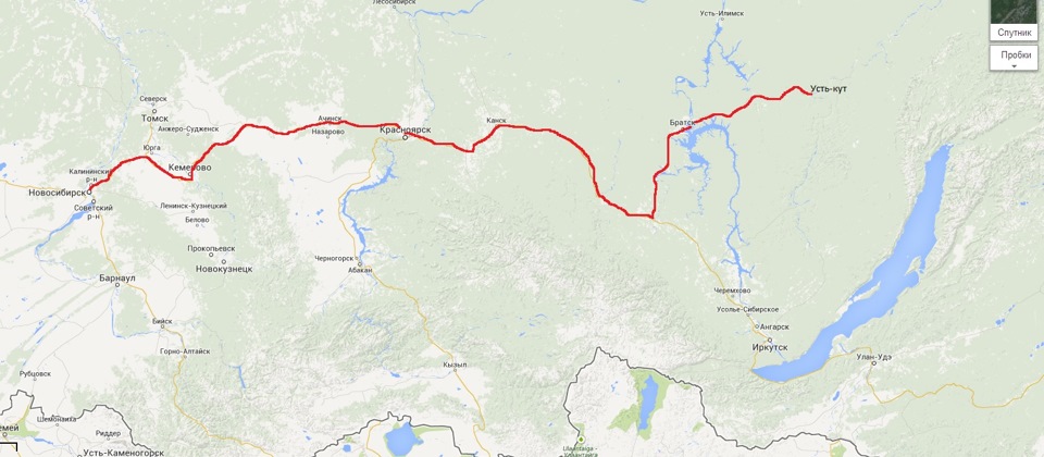 Трасса новосибирск иркутск на машине
