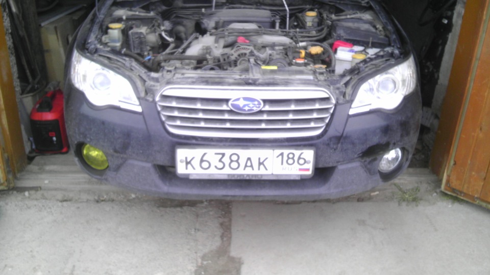Ремонт противотуманки + пленочка + светодиоды в габариты — Subaru ...
