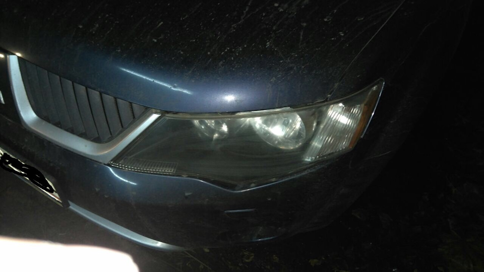 Полировка фар или первый блин… удался) — Mitsubishi Outlander XL, 3 л ...