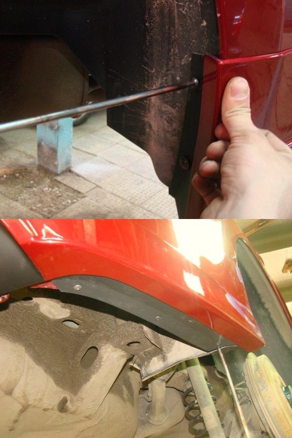 564051u 960 Как крепить юбку к бамперу