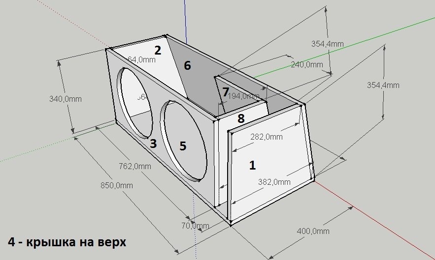 Короб для саба своими руками чертежи