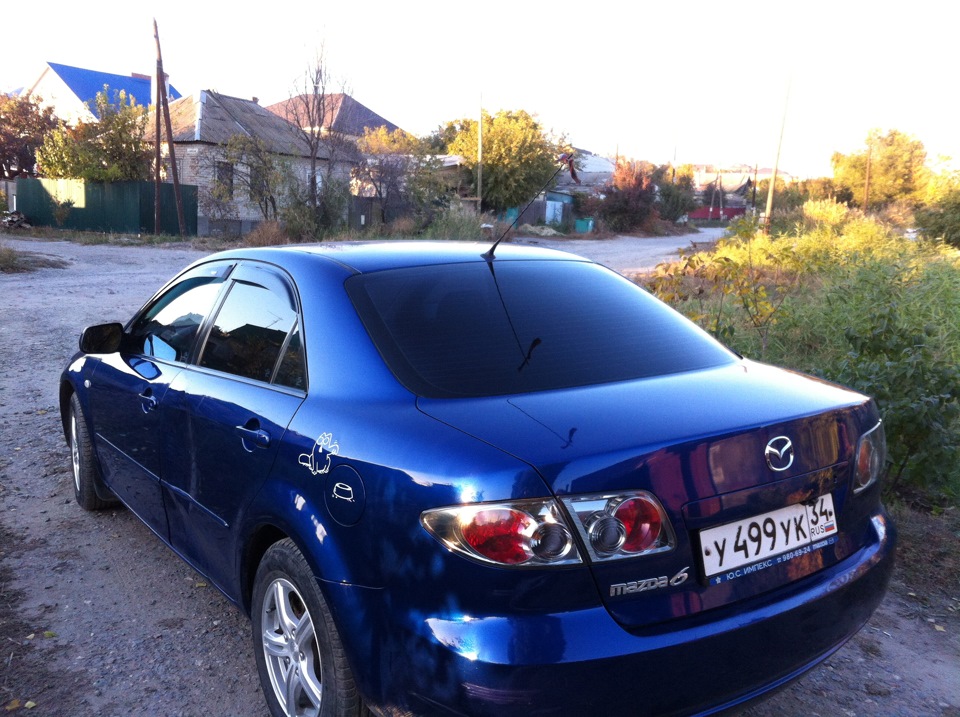 Установка камеры заднего вида и монитора в зеркале. — Mazda 6 (1G) GG