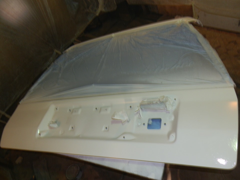 Покраска — 4, крыло и задняя дверь — Toyota Sprinter Carib (95), 1,6 л ...