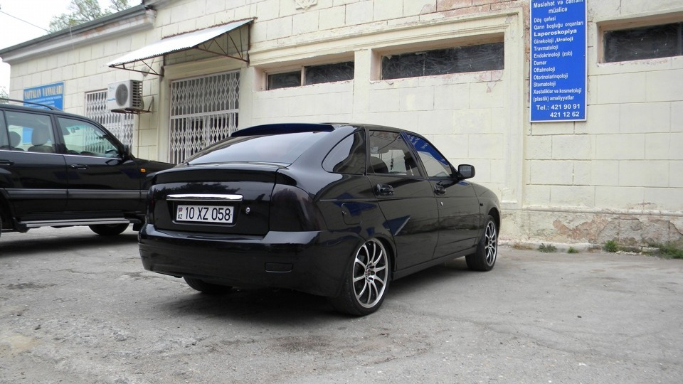 Черная приора тюнинг фото Lada Приора хэтчбек 1.6 бензиновый 2009 на DRIVE2
