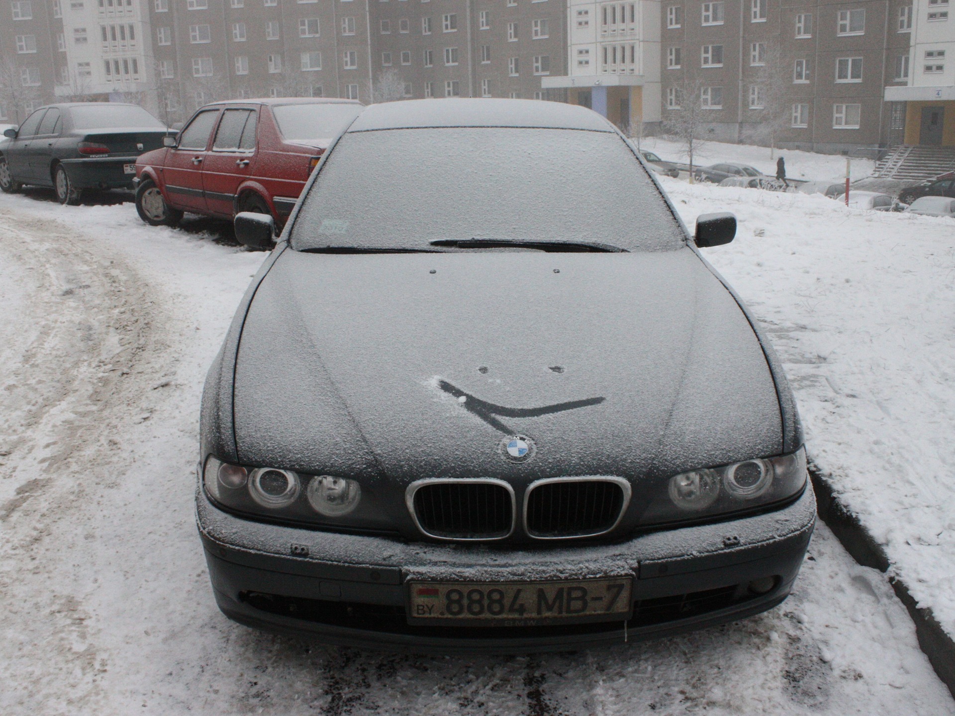 BMW e39 зима