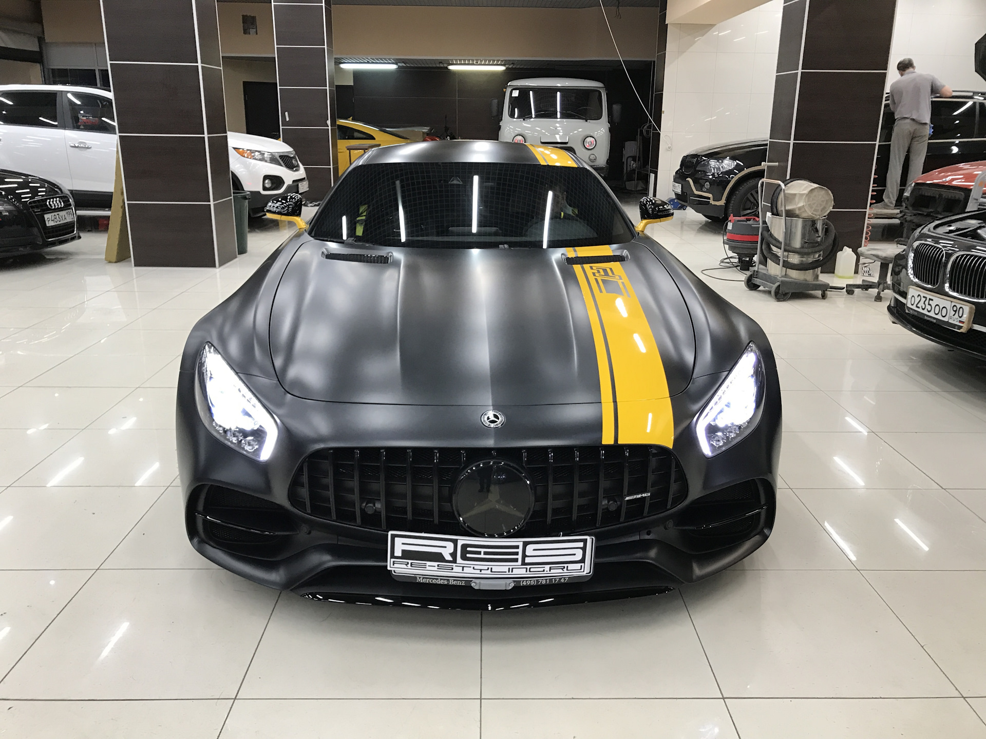 Теперь мы в пленке. — Mercedes-Benz AMG GT, 4 л, 2015 года | стайлинг |  DRIVE2