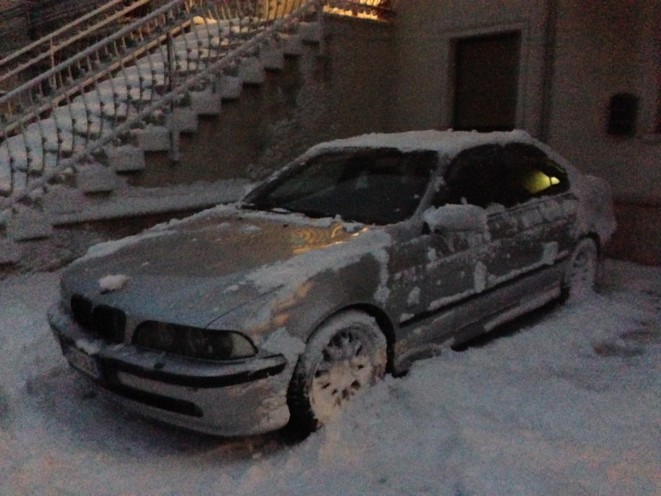 BMW e39 зима