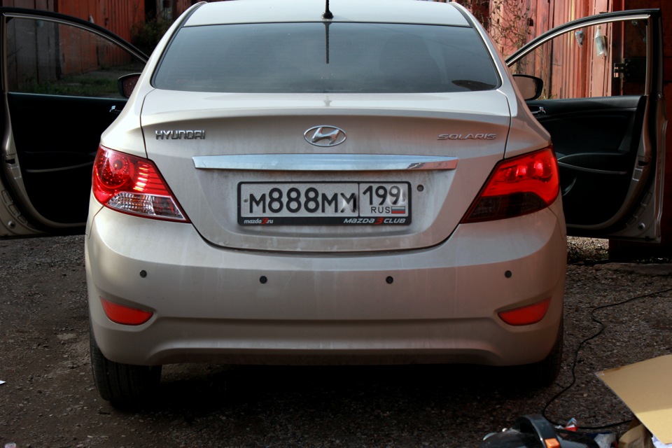 Первый на Драйв 2 с фарами Smoke BMW Style! — Hyundai Solaris (1G), 1,6 ...
