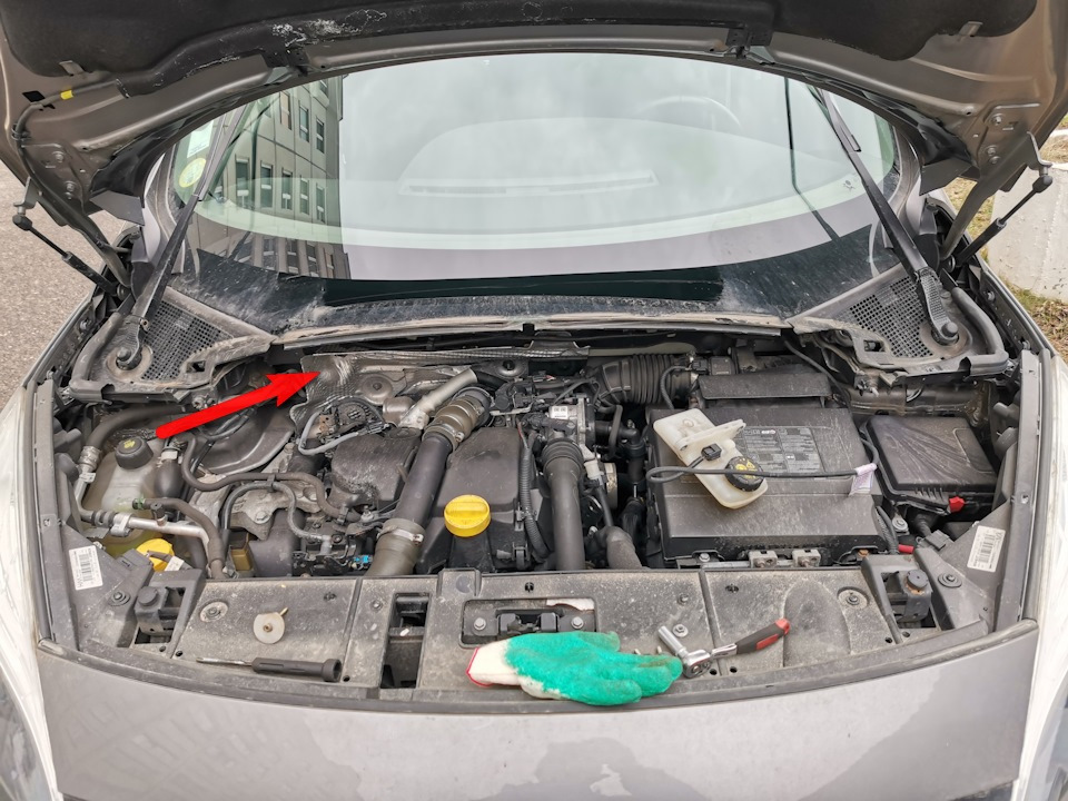 "шумка" моторного отсека — Renault Scenic III, 1,5 л, 2010 года ...