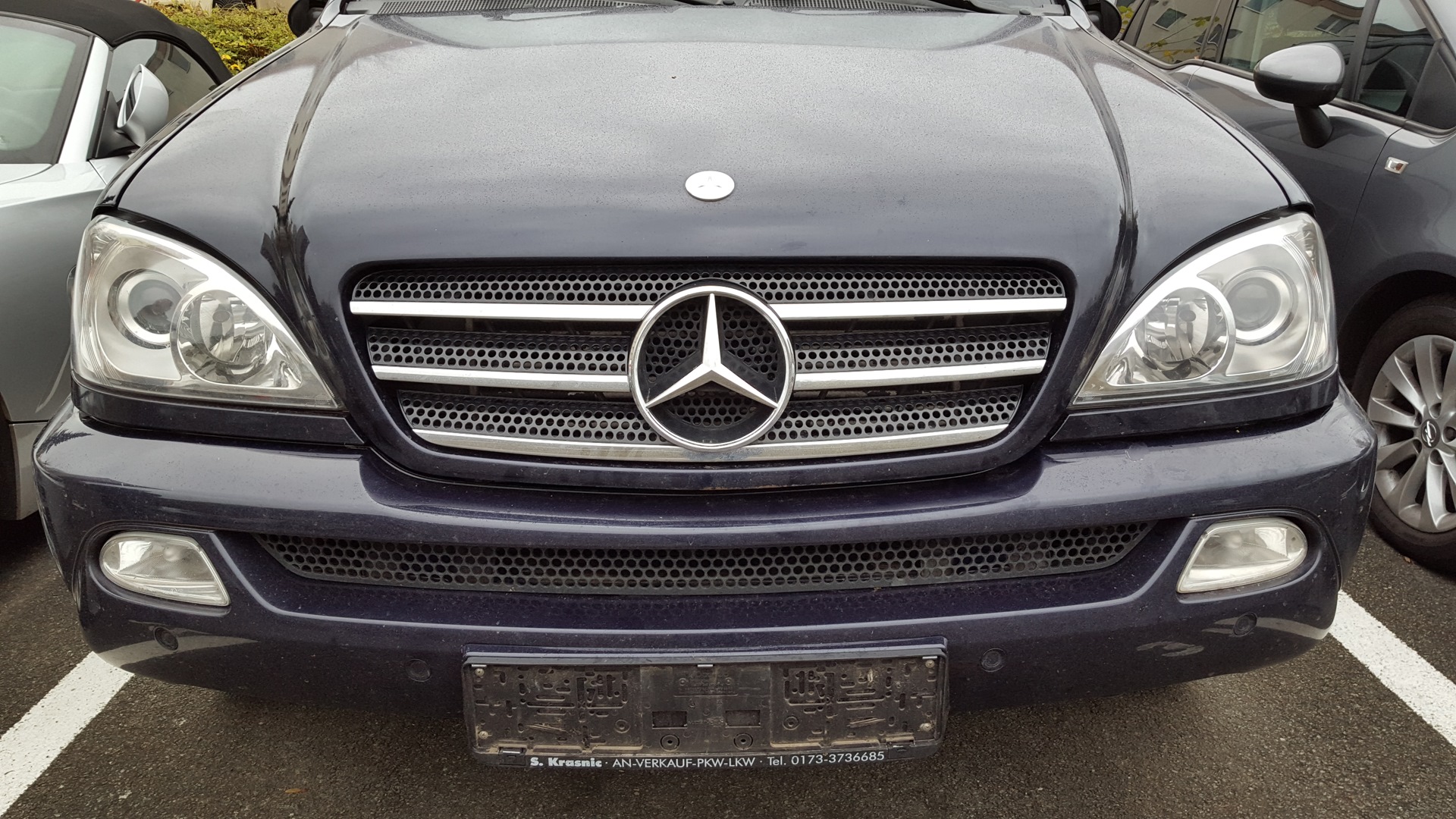 Полировка фары — Mercedes-Benz M-Class (W163), 2,7 л, 2002 года ...