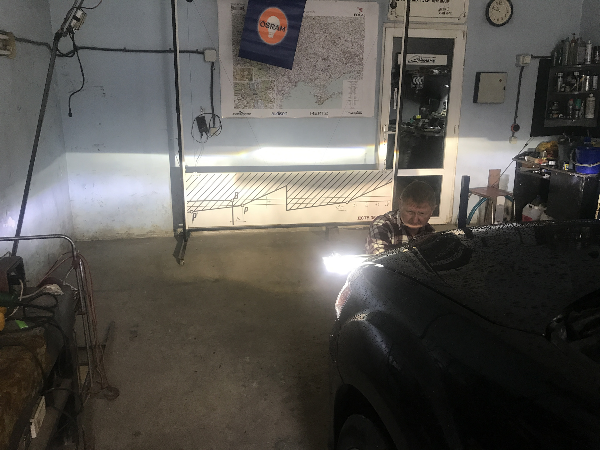 Перепиновка фар и регулировка — Mitsubishi Outlander XL, 2,4 л, 2008 ...