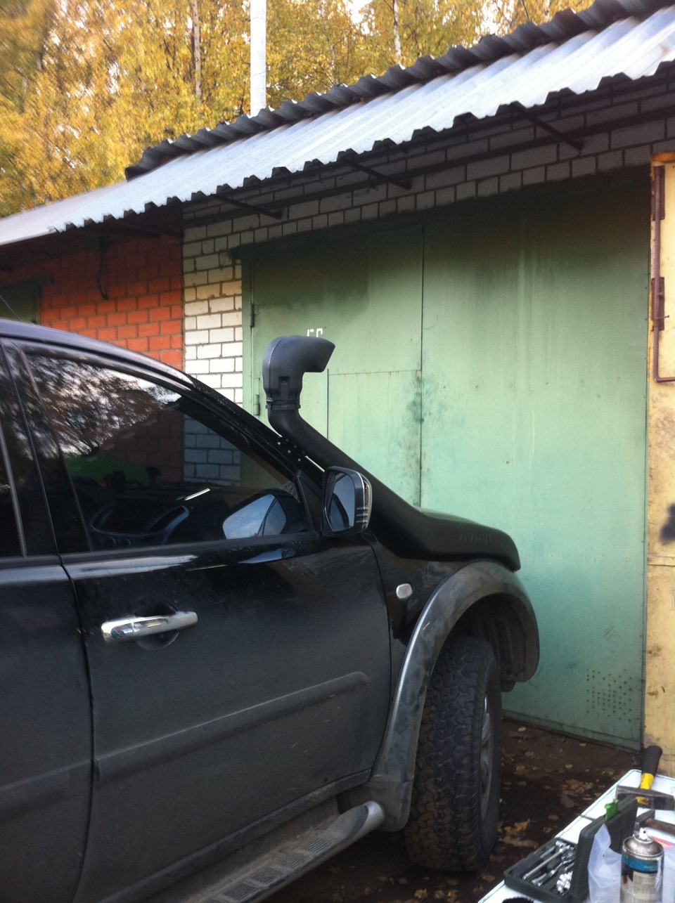 Шноркель — Mitsubishi L200 (4G), 2,5 л, 2010 года | тюнинг | DRIVE2