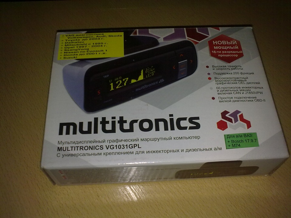 бортовой компьютер Multitronics VG1031GPL — Daewoo Nexia (N150), 1,6 л ...