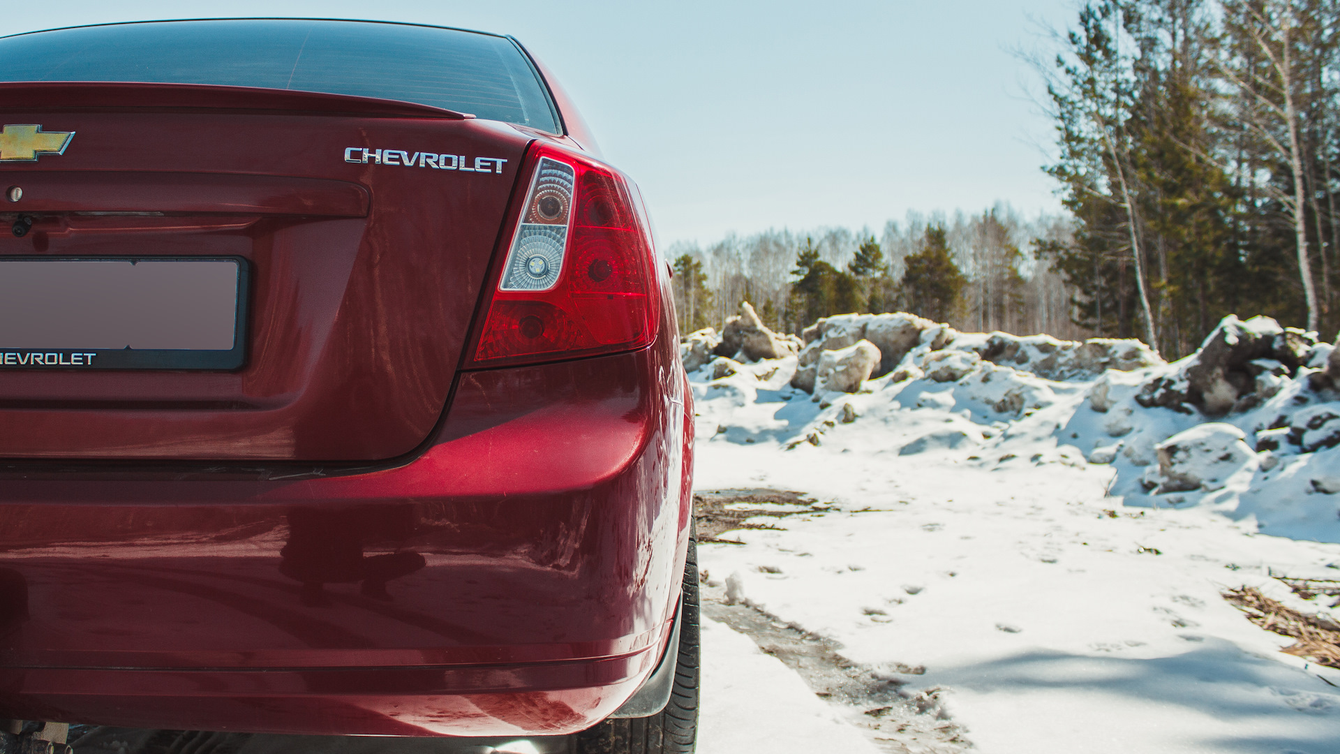 Chevrolet Lacetti седан зимой