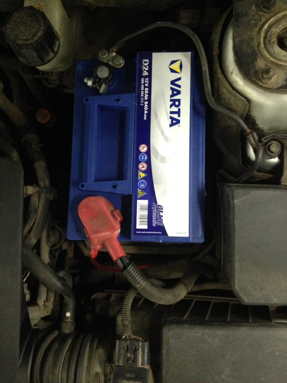 VARTA d24 в mazda 6 2004 — Mazda 6 (1G) GG, 2 л, 2004 года ...