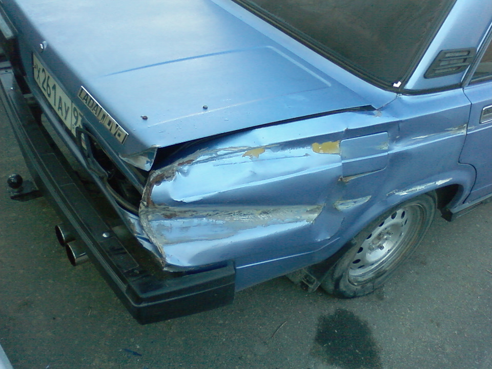 Мое третье ДТП) Заклинило задние тормоза на правом колесе — Lada 21051 ...